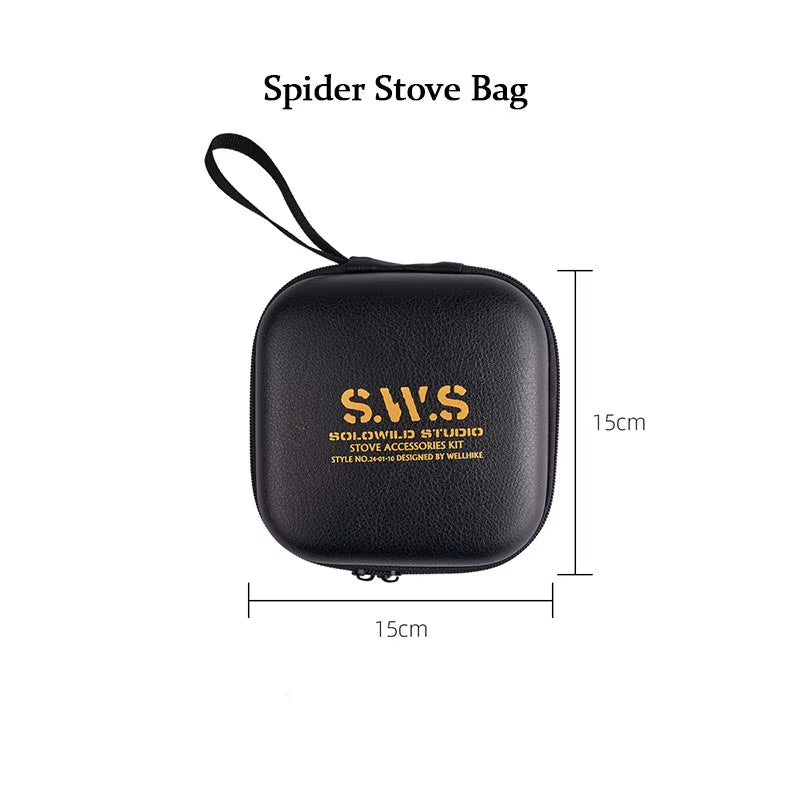 Spider Stove Black Spider Folding Card Stove Camping Tableware Camping Kitchenware Camping Barbecue Stove Gas Stove