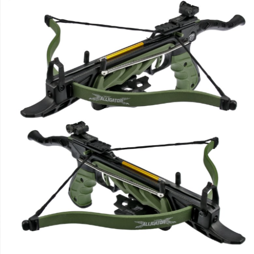 80lb Self Cocking CrossBow With Forearm Grip Olive for hunting