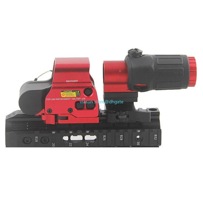 G43 Dot combination 558 G33X Sight Magnifier Collimator Sights Reflex with 20mm Holographic Scope Red Illuminated