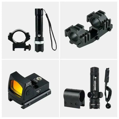 Tactical 6-24x50 AOEG Rifle Scope with Red & Green Dot Laser