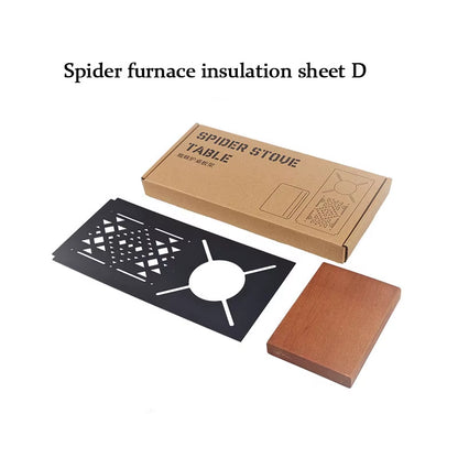 Spider Stove Black Spider Folding Card Stove Camping Tableware Camping Kitchenware Camping Barbecue Stove Gas Stove