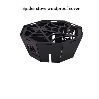 Spider Stove Black Spider Folding Card Stove Camping Tableware Camping Kitchenware Camping Barbecue Stove Gas Stove