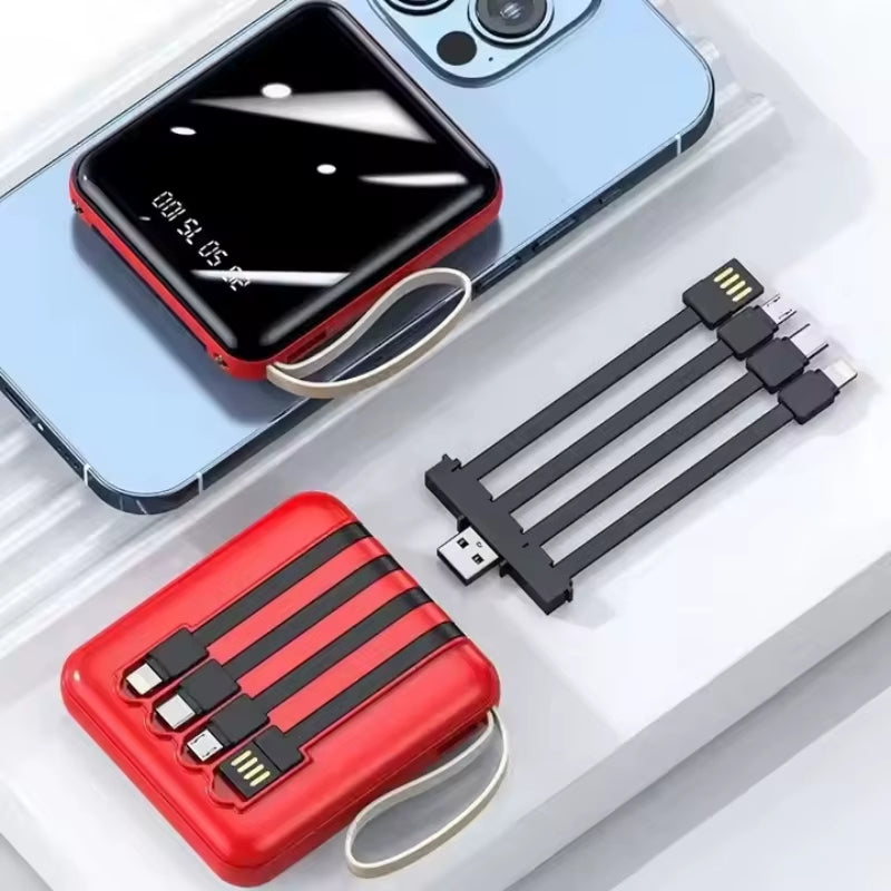 Xiaomi 200000Mah Mini Power Bank Portable Charger Mirror Screen LED Digital Powerbank External Battery for Iphone Xiaomi Huawei