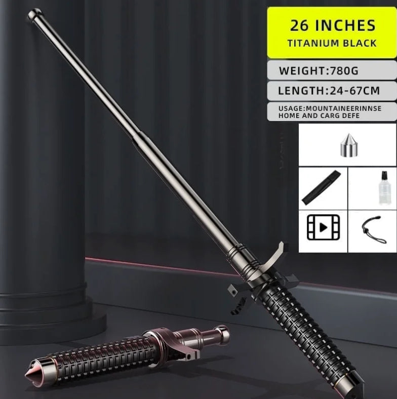 26" Automatic Expandable Trekking Pole – Lightweight & Durable