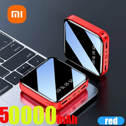 Xiaomi 200000Mah Mini Power Bank Portable Charger Mirror Screen LED Digital Powerbank External Battery for Iphone Xiaomi Huawei