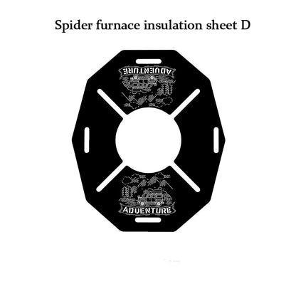 Spider Stove Black Spider Folding Card Stove Camping Tableware Camping Kitchenware Camping Barbecue Stove Gas Stove